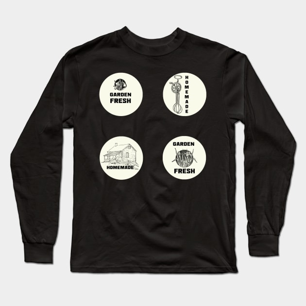 Farm to Table Dots Long Sleeve T-Shirt by LochNestFarm